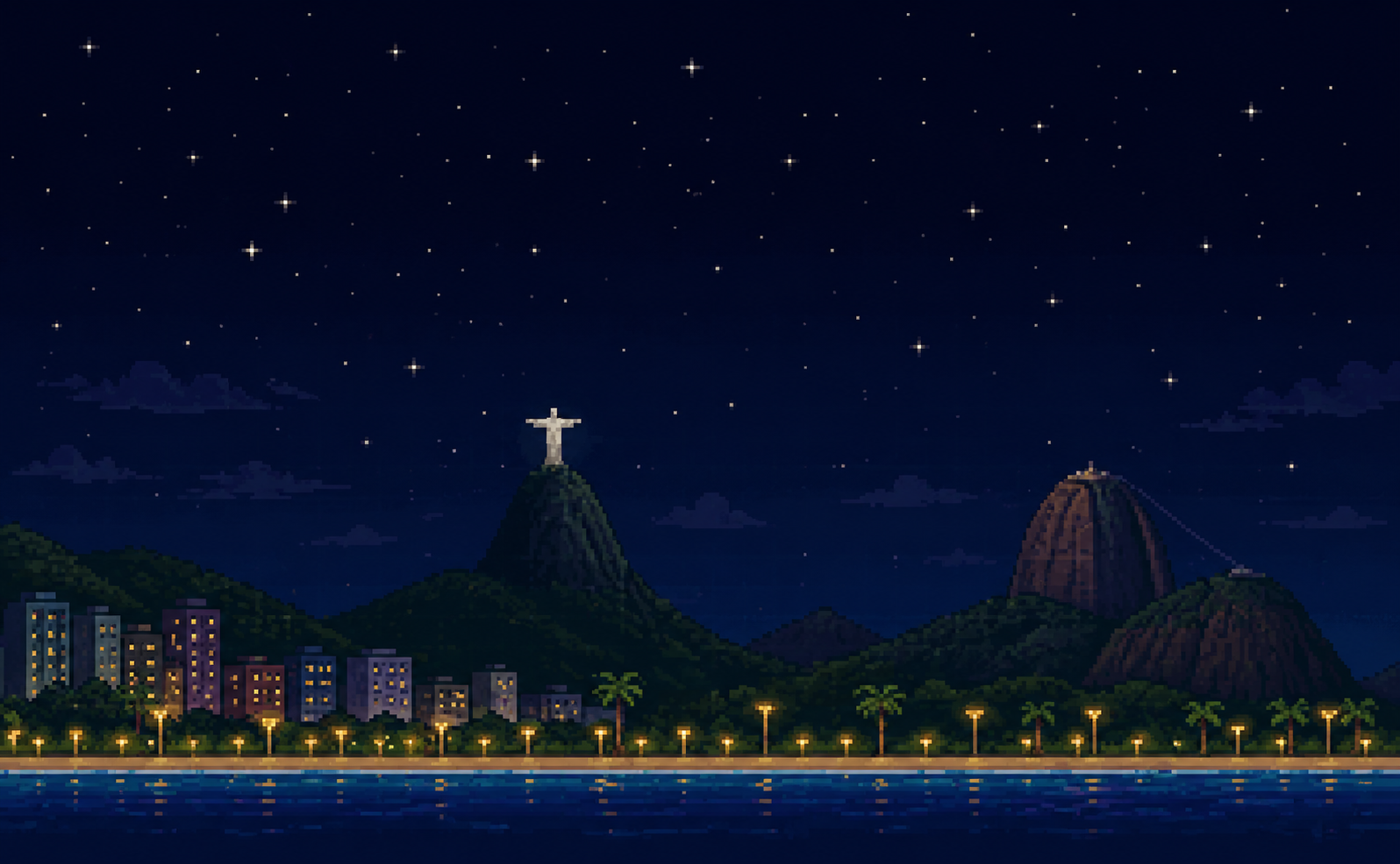 Rio de Janeiro pixel art
